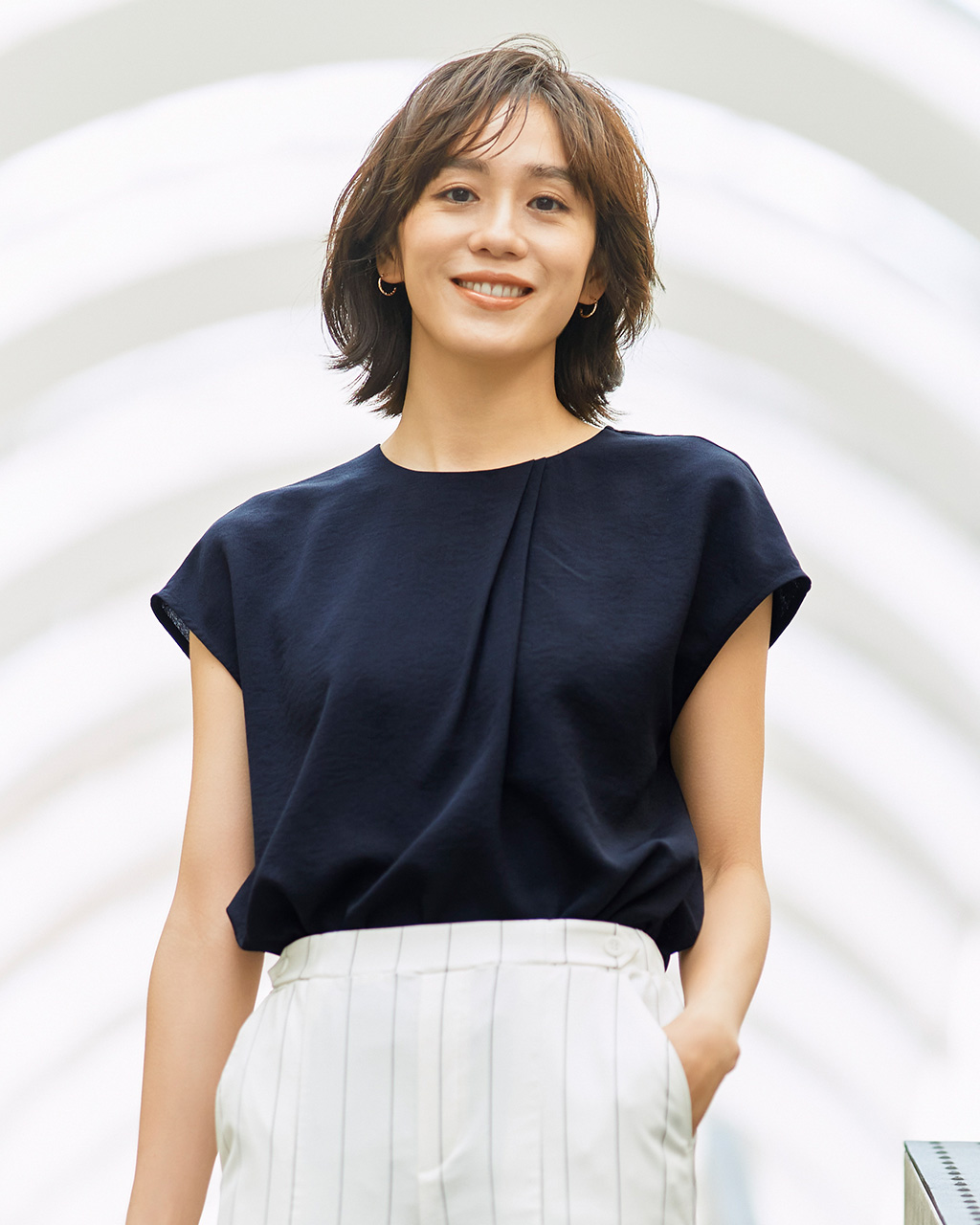 ビューティフォルム・タックプルオーバー 詳細画像 ネイビー 1