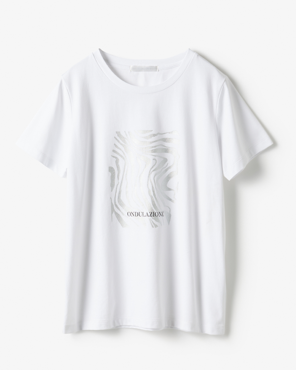 メタリックデザインTシャツ 詳細画像 ホワイト 4