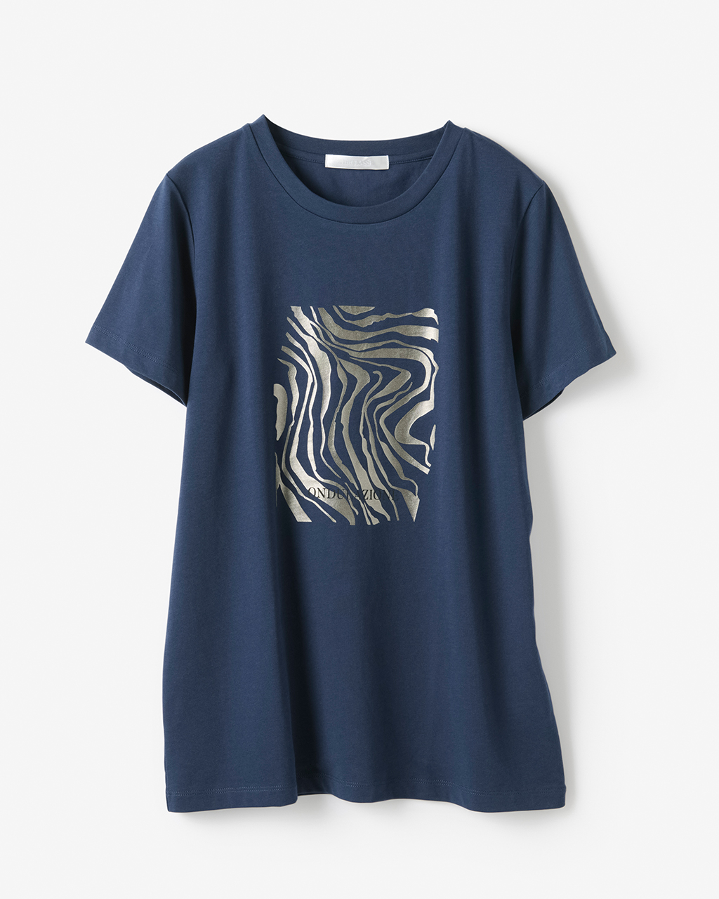 メタリックデザインTシャツ 詳細画像 ネイビー 5