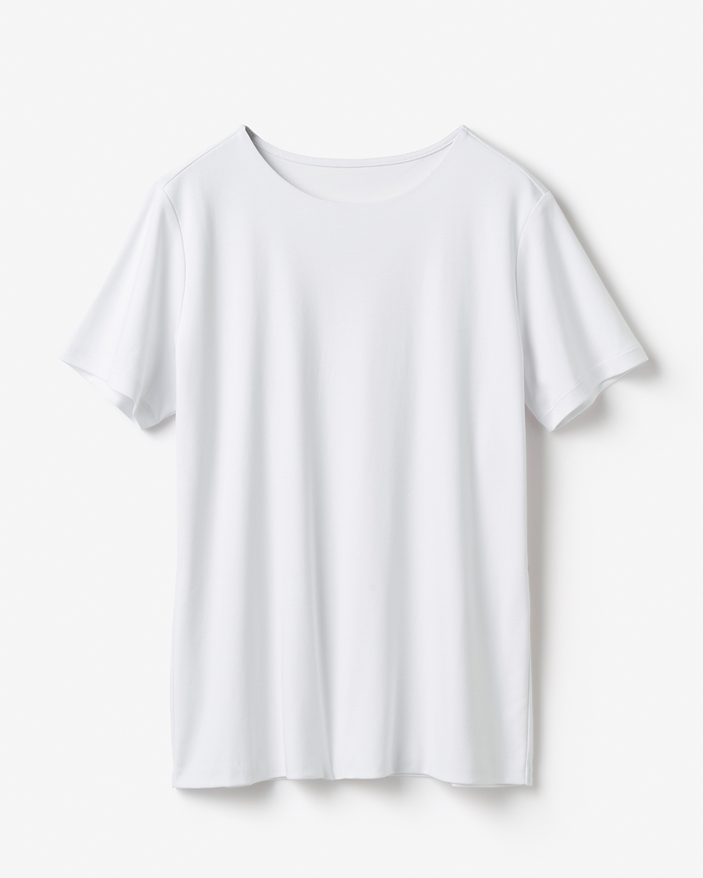 クルーネック・半袖／スーピマ・ドゥクラッセTシャツ 詳細画像 ホワイト 3