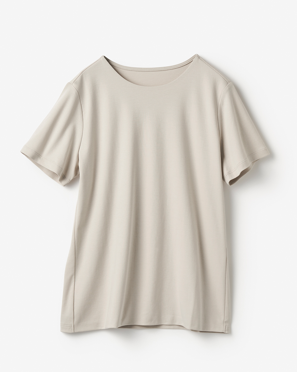 クルーネック・半袖／スーピマ・ドゥクラッセTシャツ 詳細画像 ライトグレー 4