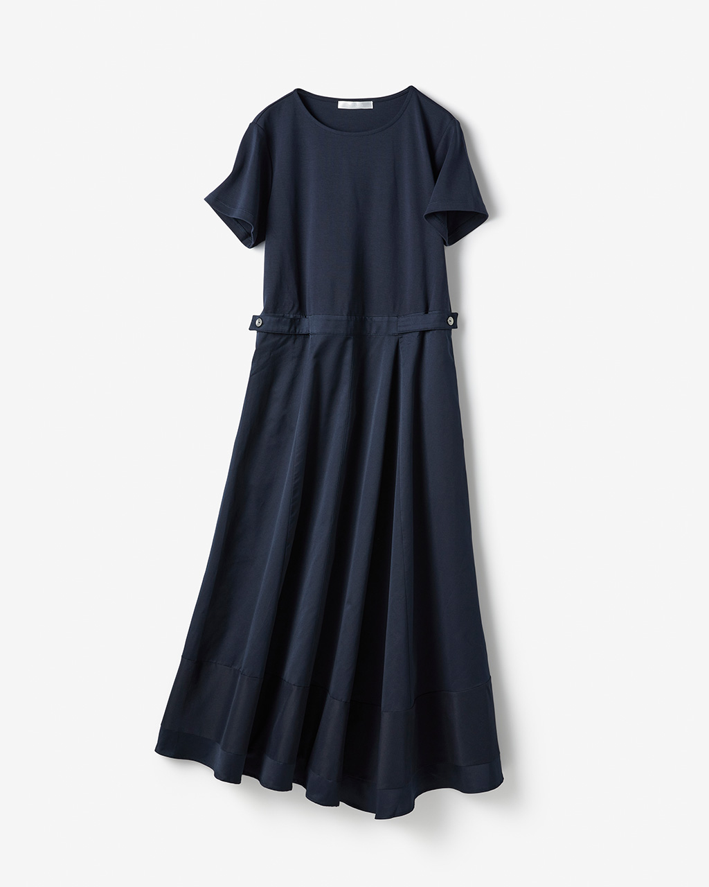 異素材コンビ・アシンメトリーワンピース 詳細画像 ミッドナイトブルー 4