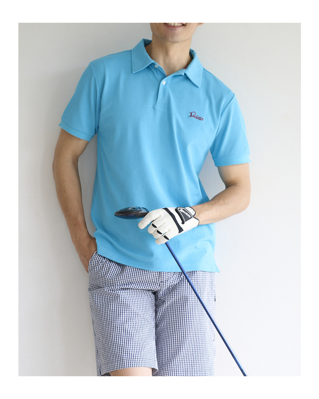 クイックドライ鹿の子GOLFポロ