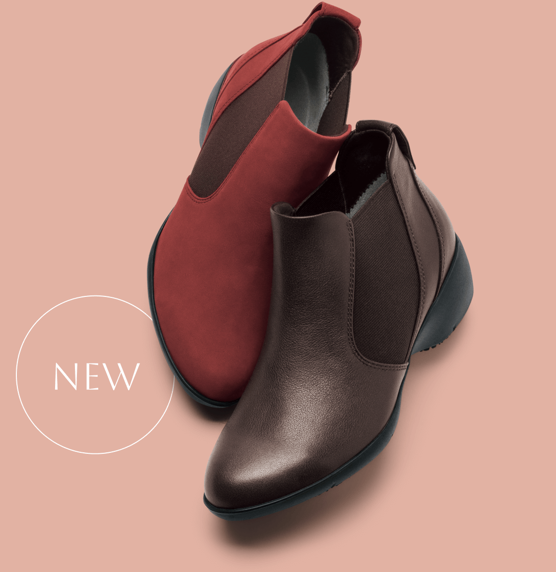 01 Leather Side Gore Ankle Boots 復刻！リピーター続々の愛されショートブーツ